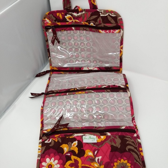 VERA BRADLEY FOLD UP FLORAL COSMETIC BAG - Picture 3 of 5